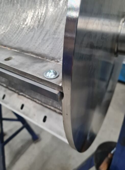 Zwangsräumschleuse ZS-R DN 400 x 500, BH 1.050 mm, Fördergut: Kohle